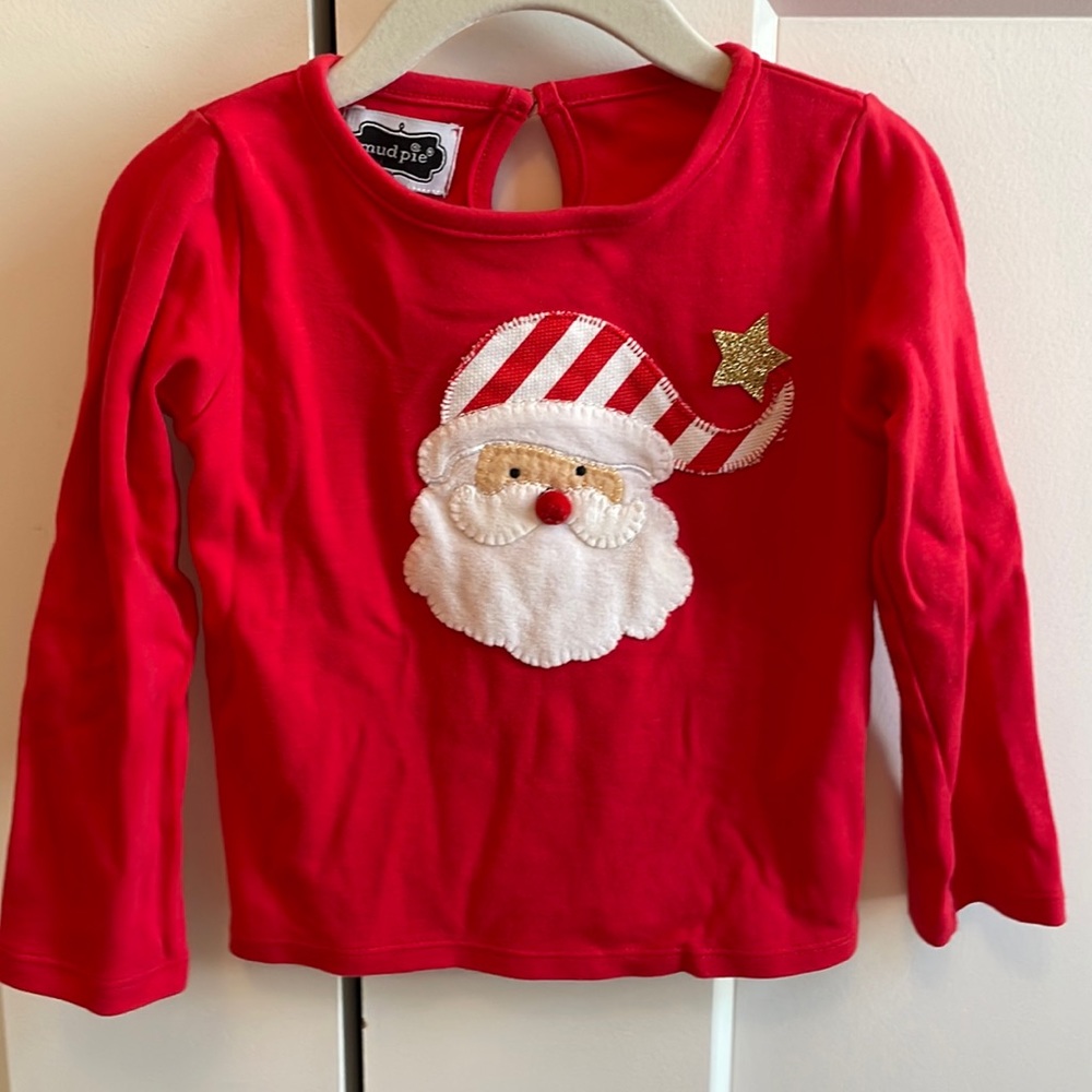 Mud Pie Santa Top 🎅🏼